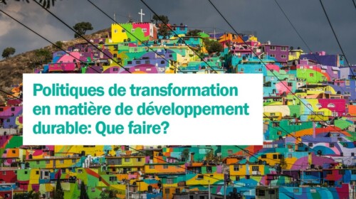 Transformative policies for Sustainable Development: What should we do?