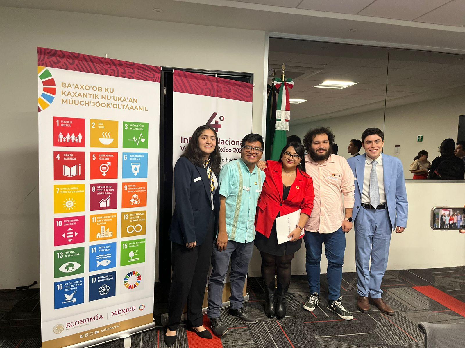 SDSN Youth Mexico Representatives at the 4th National Voluntary Report for Youth